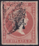 1860-111 CUBA SPAIN ESPAÑA SPANISH ANTILLAS 1860 Y 1/4 FORGUERY. PARA ESTUDIO. - Prefilatelia