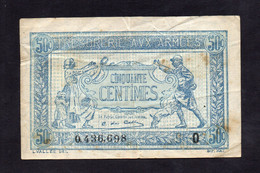 Trésorerie Aux Armées - 50 Centimes - Lettre O - TB+ - Rare - 1917-1919 Armeekasse