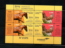 MNH New Issue 2018 Costa Rica Upaep Horses Chickens - Costa Rica