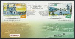 COSTA RICA CENTENARY CITIES SANTO DOMINGO & OROSI Sc 707 MNH 2019 - Costa Rica