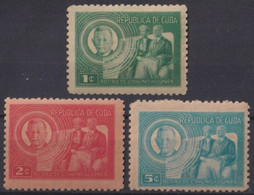 1947-253 CUBA REPUBLICA 1947 RETIRO DE COMUNICACIONES ORIGINAL GUM. - Unused Stamps