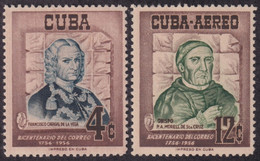 1956-454 CUBA REPUBLICA 1956 MNH CENTENARIAL OF POSTAL SERVICE LAS CASAS MORELL SANTA CRUZ. - Unused Stamps