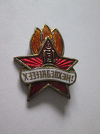 Mongolia Insigne/badge:Organization Of Pionniers,always Ready Since The 60s,size=26 X 20 Mm - Associations