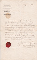 INDRE ET LOIRE TOURS HOSPICE GENERAL DOCUMENT GUERRE DE 1870 SIGNE PAR L AUTORITE PRUSSIENNE - Historische Documenten