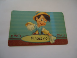 ADVERTISING  CARDS TICKET DISNEY  PINOCCHIO - Pubblicitari