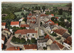 CPSM  70   RIOZ    1961      VUE AERIENNE CENTRE DU VILLAGE     L EGLISE - Rioz