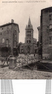 BOURG ARGENTAL L'EGLISE ET LA PLACE DE LA CITE 1920 TBE - Bourg Argental