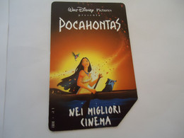 ITALY  USED CARDS    DISNEY POCAHONTAS - Autres & Non Classés