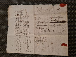 Lettre 1782 Cure FILASTRE A COMBRY Pour Le Procureur Royal A BELESME - ....-1700: Vorläufer