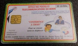 TELECARTE  BEN-31 - 3-Party - CONFERENCE A TROIS  Rev. B - - Benin