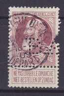 Belgium Perfin Perforé Lochung 'B.A.' 1905 Mi. 74, 35c. Leopold II. Stamp ANVERS Cds. (2 Scans) - 1909-34
