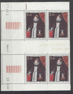 MONACO - N° 771 - Jeanne GRIMALDI - Bloc De 4 COIN DATE - NEUF SANS CHARNIERE - 23-9-68 - Unused Stamps