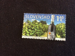 Yvert 808 Oblitéré 2020 Slovaquie Malte émission Commune Viticulture Bouteille De Vin Slovaque - Used Stamps