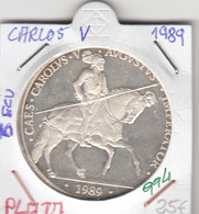 CRE0994 MONEDA ESPAÑA 10 ECUS CARLOS V 1989 PLATA EBC+ 25 - Altri & Non Classificati