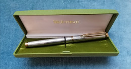 PENNA STILOGRAFICA WATERMAN IDEAL PARIS ARGENTO 925 1990 VINTAGE FOUNTAIN PEN GODRON STERLING SILVER - Stylos