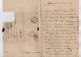 TB 3579 - 1857 - LAC - Lettre De Mr JEUDON à ORLEANS Pour Me HERVE Notaire à YVRE - L'EVEQUE - 1849-1876: Période Classique