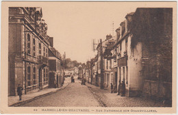 MARSEILLE EN BEAUVAISIS RUE NATIONALE SUR GRANDVILLIERS 1939 TBE - Marseille-en-Beauvaisis