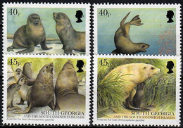 2002 Fur Seals SG 349-52 / Sc 286-9 / Mi 353-6 / YT 348-51 MNH / Postfrisch / Neuf Sans Charniere [sm] - Géorgie Du Sud