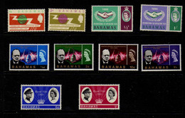 Bahamas (1965-66) -    Elizabeth II    IUT - Cooperation - Churchill - Visite Royale   - Neufs** - MNH - 1963-1973 Autonomie Interne