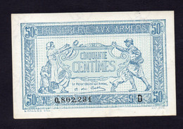 Trésorerie Aux Armées - 50 Centimes - Lettre D -  Etat Neuf Mais Coupure - 1917-1919 Trésorerie Aux Armées