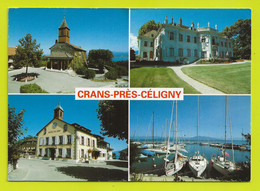 Vaud CRANS Près CELIGNY En 4 Vues Hôtel Du Cerf Bateaux - Crans