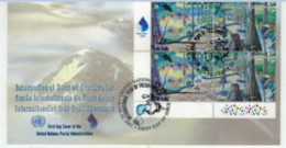 Nations Unies - "Année Internationale De L'eau Douce" - Enveloppe 1er Jour Du 20 Juin 2003 - Carré Oblitéré N° 910 à 911 - Cartas & Documentos