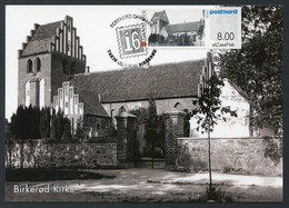 DENMARK (2016) Carte Maximum Card ATM TAK16 - Birkerød Kirke (ca. 1900), Iglesia, Église, Church, Kirche - Maximumkaarten