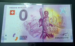 0 Euro Souvenir Freddie Mercury CHAU 2019-2 Gold + GRATIS - Suisse