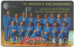 St. Vincent - C&W (GPT) - Netball Team - 243CSVB - 1998, 15.000ex, Used - San Vicente Y Las Granadinas