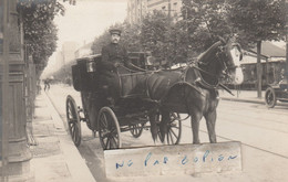 PARIS - L'oncle Pierre Sur Un Magnifique Attelage à Localiser ( Carte Photo ) - Openbaar Vervoer