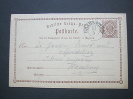 BRAHLSTORF , Klarer Stempel Auf Ganzsache  1874 , Seltener Stempel ! - Mecklenburg-Schwerin