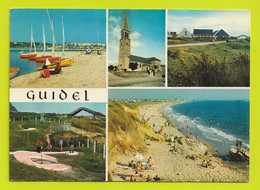 56 GUIDEL N°3210 En 5 Vues Plage Bateaux Eglise Mini Golf Miniature En 1978 - Guidel