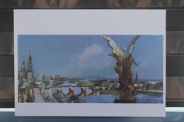 DDR 1987, X. Kunstausstellung: Klotz "Dresden -40 Jahre Danach" - Postcards - Used