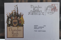 Ganzsache Wertstempel 35 Pf. Burgen Und Schlösser, 1983 - Privé Briefomslagen - Gebruikt