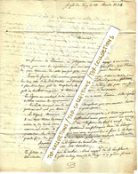 1834 LETTRE SIGN.  Pour Mr De Keroulas Propriétaire Château De Keroulas Brélès  Finistère Fermier De Redeonnec Plougoulm - Documents Historiques