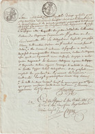 5493 Acte D'huissier 1816 Mende Antoine Rouvière Saint Julien Du Tournel à La Requête De Jean DOLLADILLE DOLLADILHE - Manuscripten