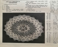 KUNSTBREIWERK..PATROON VAN EEN OVAAL SIERKLEEDJE..1935.. - Patterns