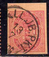 DANEMARK DANMARK DENMARK DANIMARCA IMPERF. NUMERAL 10o USED USATO OBLITERE' - Servizio