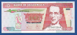 GUATEMALA - P.107 – 10 Quetzales 12.02.2003 UNC Serie D79481264A Printer FCO - Guatemala