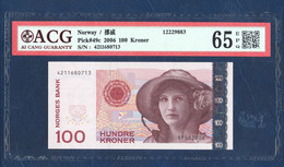 NORWAY 100 KRONER PICK 49c Kirsten Flagstad Opera Singer 2006 ACG 65 - Norway