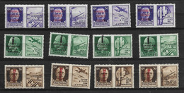 48135) ITALIA-Sovrastampe Della Repubblica Sociale Solo A Sinistra - Propaganda Di Guerra - 1944 -MNH** - War Propaganda