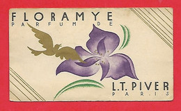 Petit Calendrier ,carte Parfumée ,PIVER - 1937-1938 - Small : 1921-40