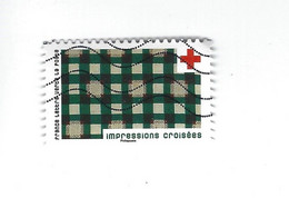 Timbre Adhésif Croix-Rouge "Impressions Croisees" 2022 - Used Stamps