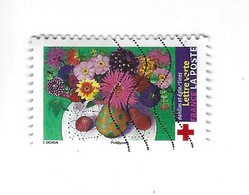 Au Profit De La Croix-Rouge Adhésif "offrez Ces Fleurs" N° 1550 Oblitéré 2018 - Used Stamps