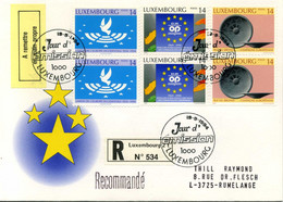 Z25-5 Luxembourg  Recommandé  N° 1296 à 1298  En Parfait état . A Saisir !!! - Storia Postale