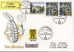 Z25-6 Luxembourg  Recommandé  N° 1379 + 1380 En Parfait état . A Saisir !!! - Briefe U. Dokumente