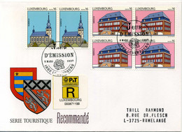 Z25-6 Luxembourg  Recommandé  N° 1363 + 1364     En Parfait état . A Saisir !!! - Covers & Documents