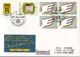 Z25-6 Luxembourg  Recommandé  N° 1366 + 1367     En Parfait état . A Saisir !!! - Covers & Documents