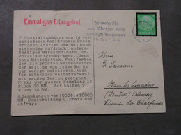 Köln Händler Karte 1934 - Covers & Documents