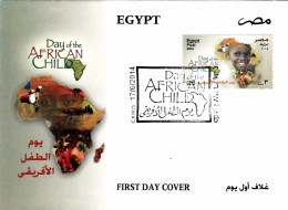 EGYPTE FDC - DAY OF THE AFRICAN CHILD. CAIRO 17.06.2014    / (18 11 16) R 111 - Lettres & Documents